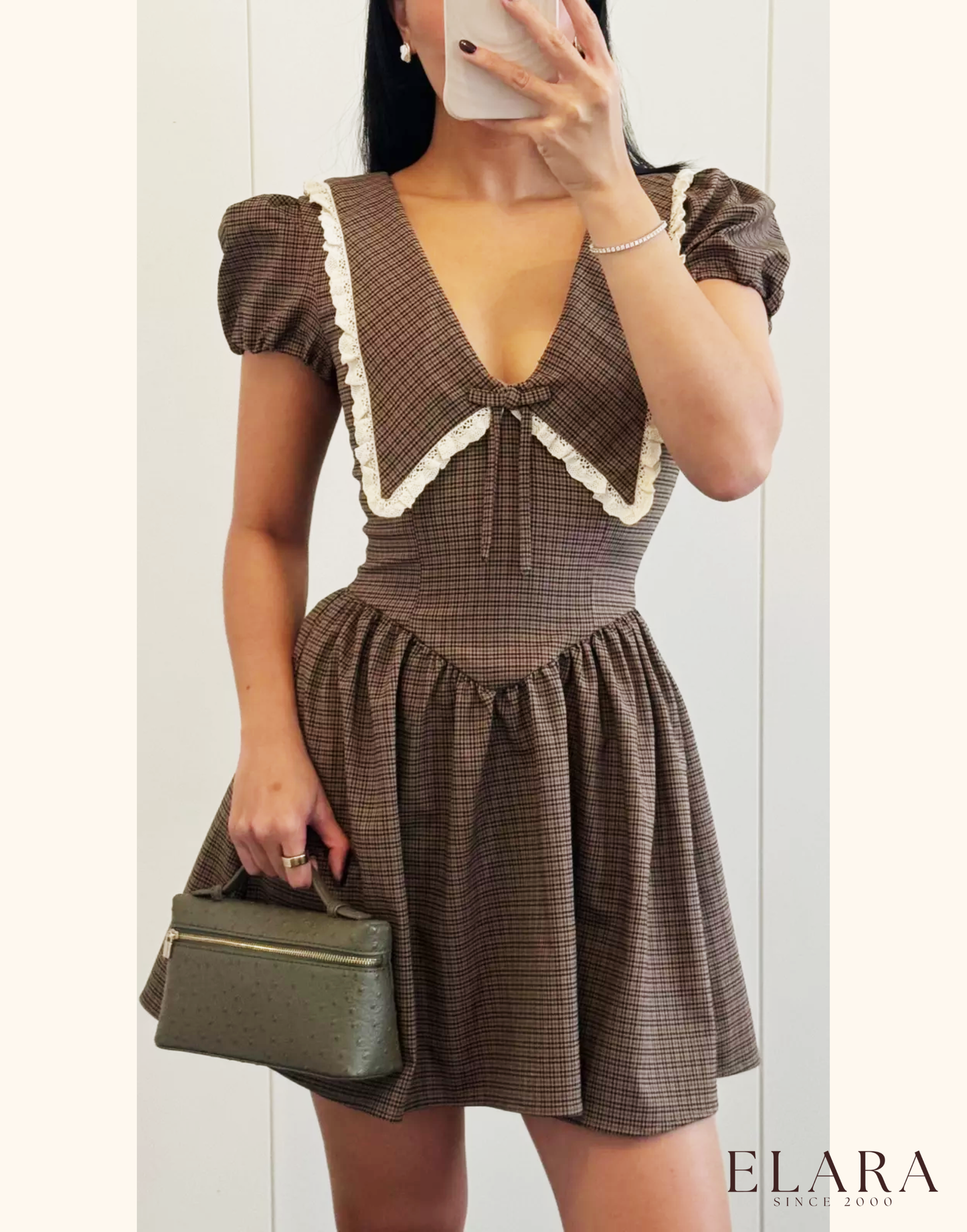 Timeless Plaid Dress Elara™